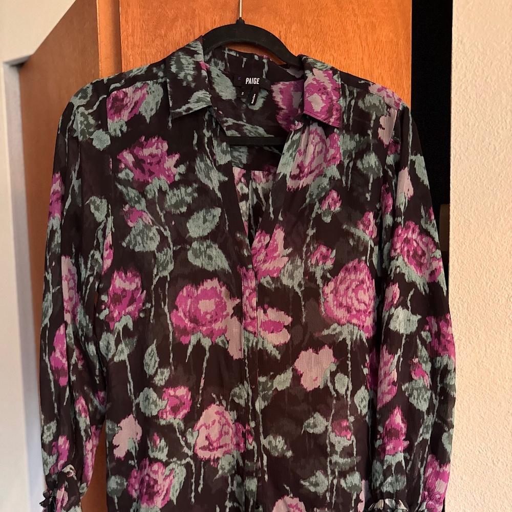 Black Sheer Paige Blouse